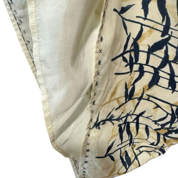 BCBG BCBGMAXAZRIA Silk Blend Bamboo Cream Floral Slip Tank Mini sundress Dress - Picture 9 of 12